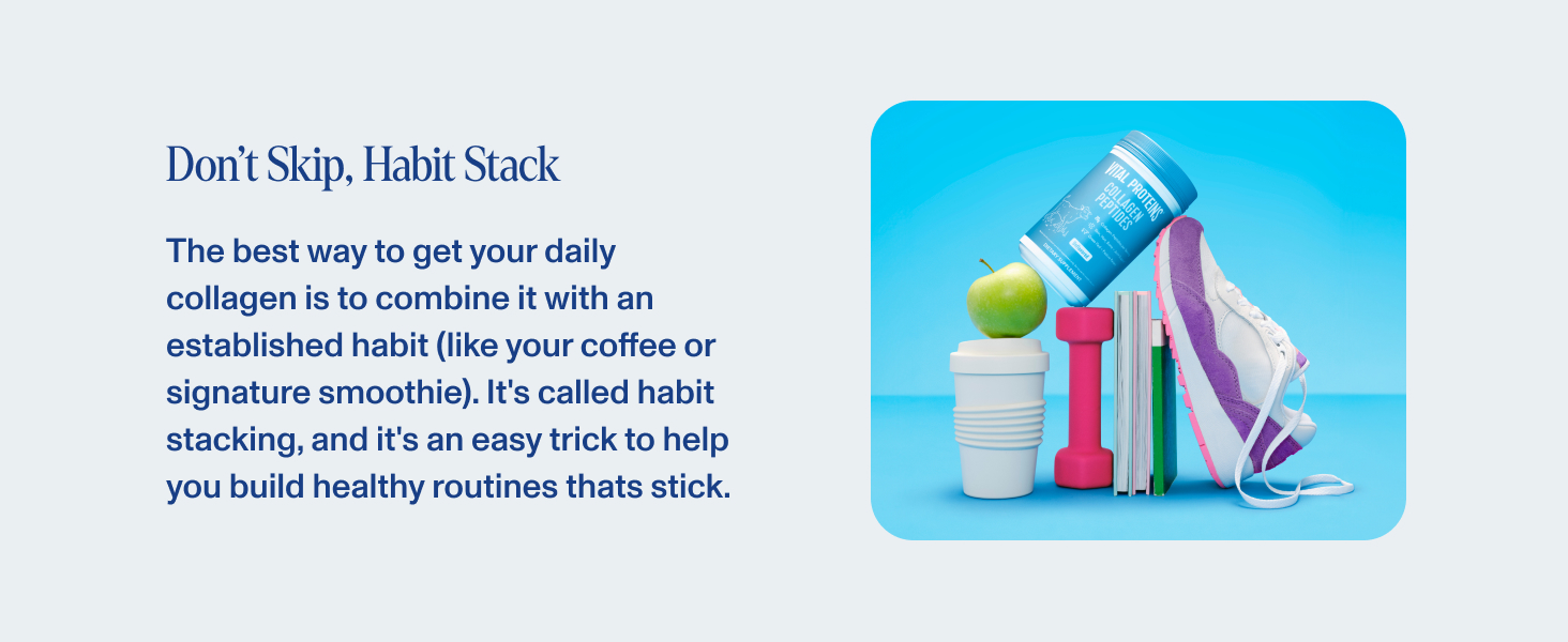 Don't skip, habit stack