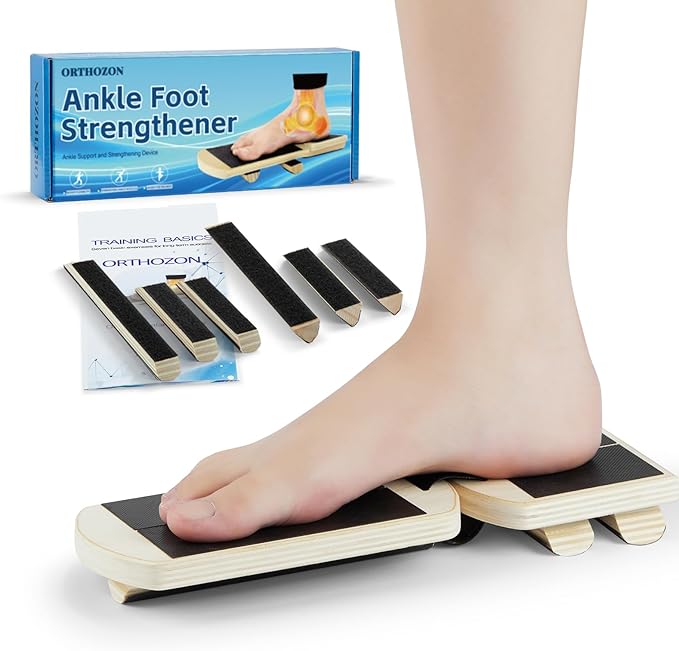Ankle foot strengthener and single leg balance board for stability and injury recovery