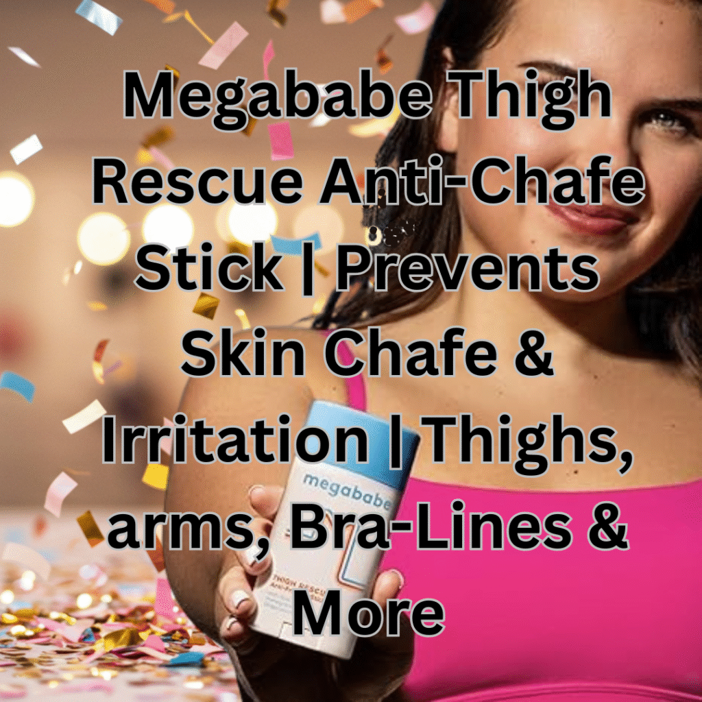 Megababe Thigh Rescue Anti-Chafe Stick – Skin Protection for Thighs, Bra Lines & More
